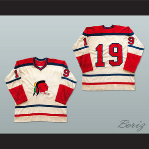 Muskegon Mohawks White Hockey Jersey