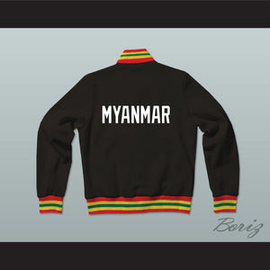 Myanmar Varsity Letterman Jacket-Style Sweatshirt