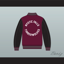 Load image into Gallery viewer, Mystic Falls Timberwolves High School Varsity Letterman Jacket-Style Sweatshirt The Vampire Diaries 2