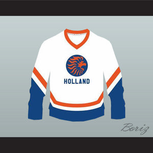 Netherlands Holland National Team White Hockey Jersey