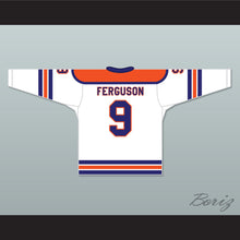 Load image into Gallery viewer, WHA 1973-74 New Jersey Knights Norm Ferguson 9 Home Hockey Jersey