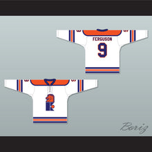 Load image into Gallery viewer, WHA 1973-74 New Jersey Knights Norm Ferguson 9 Home Hockey Jersey