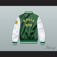 Load image into Gallery viewer, Mac N.Hale High School Green/ White Varsity Letterman Satin Bomber Jacket