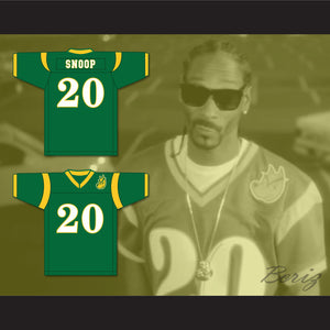 Snoop Dogg 20 N. Hale High Football Jersey Young, Wild and Free with Patch