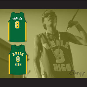 Wiz Khalifa 8 N. Hale High School Basketball Jersey Young, Wild and Free