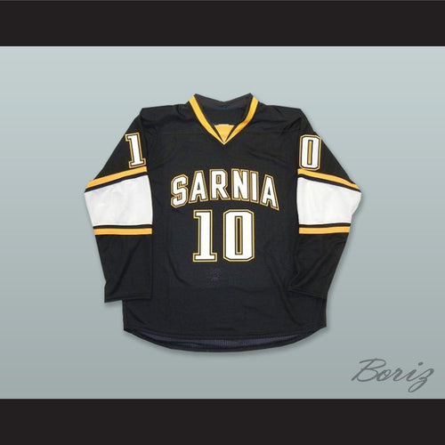 Nail Yakupov 10 Sarnia Sting Black Hockey Jersey