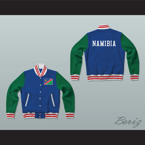 Namibia Varsity Letterman Jacket-Style Sweatshirt