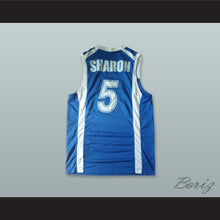 Load image into Gallery viewer, Naor Sharon 5 Israel Blue Basketball Jersey