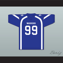 Load image into Gallery viewer, Nate George 99 Liberty Christian School Warriors Blue Football Jersey