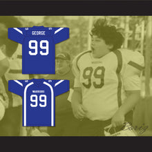 Load image into Gallery viewer, Nate George 99 Liberty Christian School Warriors Blue Football Jersey