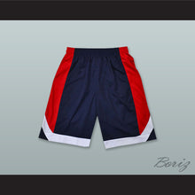 Load image into Gallery viewer, Navy Blue Red and White Basketball Shorts