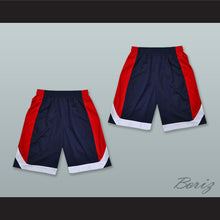 Load image into Gallery viewer, Navy Blue Red and White Basketball Shorts