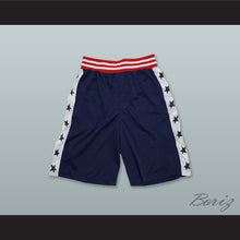 Load image into Gallery viewer, Navy Blue with Stars Basketball Shorts