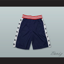 Load image into Gallery viewer, Navy Blue with Stars Basketball Shorts