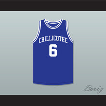 Load image into Gallery viewer, Neil Johnston 6 Chillicothe High School Cavaliers Blue Basketball Jersey