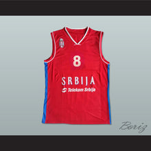 Load image into Gallery viewer, Nemanja Bjelica 8 Serbia Red Basketball Jersey