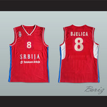 Load image into Gallery viewer, Nemanja Bjelica 8 Serbia Red Basketball Jersey