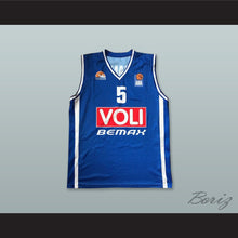 Load image into Gallery viewer, Nemanja Jaramaz 5 KK Buducnost Podgorica Montenegro Blue Basketball Jersey