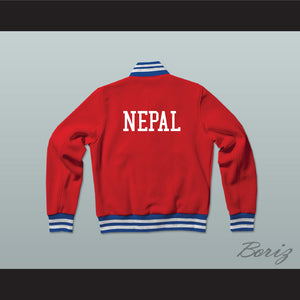Nepal Varsity Letterman Jacket-Style Sweatshirt
