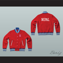 Load image into Gallery viewer, Nepal Varsity Letterman Jacket-Style Sweatshirt
