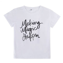 Load image into Gallery viewer, New 2017 Summer Women T-shirt Printed Magic Letters Fashion Loose Tee Shirt
