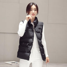 Load image into Gallery viewer, New 2017 autumn and winter women cotton vest white duck down soft warm waistcoat plus size 3XL female outwear brand vest coat