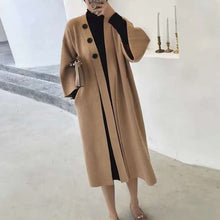 Load image into Gallery viewer, New 2019 Autumn Winter Women Jackets Knitting Warm Korean Style Elegant Casual Long Coat Outerwear Ladies  woman coats