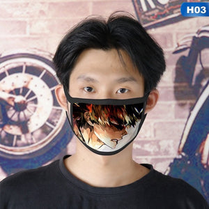 New Anime My Hero Academia Midoriya Izuku Deku Cosplay Masks All Might Boku no Hero Academia Cotton Half Face Street Sports Mask