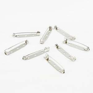 New Arrival 10pcs/lot Rhodium/Gold/Bronze Plated Iron Brooch Base Brooch Pins Diy Jewelry Findings Jewelry Accessories Pick Size