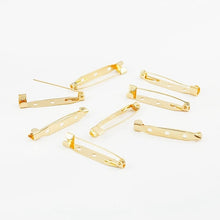 Load image into Gallery viewer, New Arrival 10pcs/lot Rhodium/Gold/Bronze Plated Iron Brooch Base Brooch Pins Diy Jewelry Findings Jewelry Accessories Pick Size