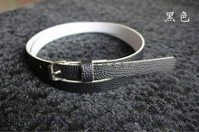 Load image into Gallery viewer, New Arrival Candy Color Thin Pu Leather Belt Female Red Brown Black White Yellow Waist Belts for Women Dress Strap Hot Sale