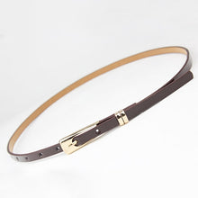 Load image into Gallery viewer, New Arrival Candy Color Thin Pu Leather Belt Female Red Brown Black White Yellow Waist Belts for Women Dress Strap Hot Sale