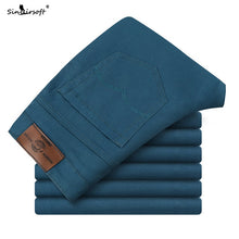 Load image into Gallery viewer, New Design Casual Men Pants Cotton Slim Pant Straight Trousers Fashion Business Solid Khaki Black Pants Men Pantalon Homme 28-38
