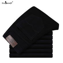 Load image into Gallery viewer, New Design Casual Men Pants Cotton Slim Pant Straight Trousers Fashion Business Solid Khaki Black Pants Men Pantalon Homme 28-38