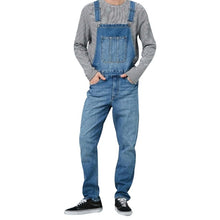 Load image into Gallery viewer, New Fashion Men's Jeans Overalls High Street Straight Denim Jumpsuits Hip Hop Men Cargo Bib Pants Cowboy Male Jean Dungarees D25