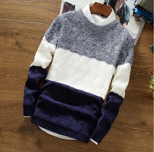 Load image into Gallery viewer, New Fashion Mens Christmas Sweater Casual Slim Fit Male Clothing Long Sleeve Knitted Pullovers Winter Thick Sweater Men