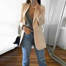 Load image into Gallery viewer, New Fashion Women Casual Long Sleeve Coat Suit Office Ladies Slim Cardigan Tops Blazer Jacket Outwear Spring Autumn