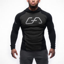 Load image into Gallery viewer, New Fitness Men Hoodies Brand Clothing Men Hoody Zipper Casual Sweatshirt Muscle Men&#39;s Slim Fit Hooded Jackets