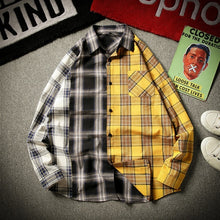 Load image into Gallery viewer, New Kpop Bangtan Boy SUGA Same Unisex Fashion Plaid Blouse Sweatshirt Korean Style Pocket Multicolor Lightweight Shirts