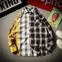 Load image into Gallery viewer, New Kpop Bangtan Boy SUGA Same Unisex Fashion Plaid Blouse Sweatshirt Korean Style Pocket Multicolor Lightweight Shirts