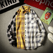 Load image into Gallery viewer, New Kpop Bangtan Boy SUGA Same Unisex Fashion Plaid Blouse Sweatshirt Korean Style Pocket Multicolor Lightweight Shirts