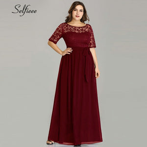 New Plus Size Summer Dress Women Elegant A Line O Neck Short Sleeve Long Beach Dress Casual Lace Dresses 2020 Vestidos De Festa