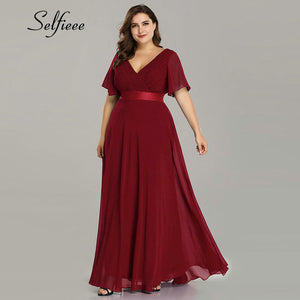 New Summer Women Dress Plus Size S-9XL Elegant A Line V Neck Short Maxi Sleeve Beach Dresses Boho Long Party Dress Robe Femme