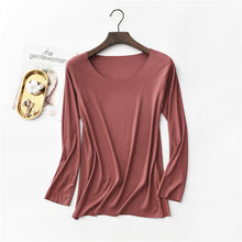 Load image into Gallery viewer, New T Shirt Women Cotton Ribbed Striped Tops Harajuku Tshirt 2020 Spring Long Sleeve Korean Plus Size T-shirt camiseta feminina