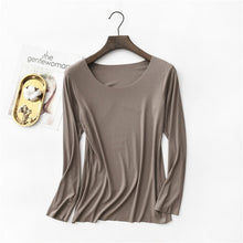 Load image into Gallery viewer, New T Shirt Women Cotton Ribbed Striped Tops Harajuku Tshirt 2020 Spring Long Sleeve Korean Plus Size T-shirt camiseta feminina