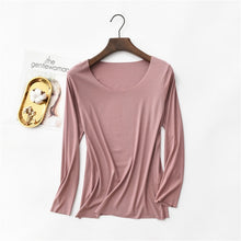 Load image into Gallery viewer, New T Shirt Women Cotton Ribbed Striped Tops Harajuku Tshirt 2020 Spring Long Sleeve Korean Plus Size T-shirt camiseta feminina
