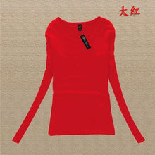 Load image into Gallery viewer, New T Shirt Women Long Sleeve Winter Tops Fashion 2020 T-shirts For Women Thermal Underwear Female T-shirt Camisas Femininas