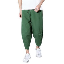 Load image into Gallery viewer, New Wide-Leg Hip Hop Pants Men Pleated Solid Casual Pants Fashion Men Joggers Drawstring Harem Pants  Loose Summer Trousers Men