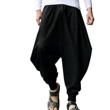 Load image into Gallery viewer, New Wide-Leg Hip Hop Pants Men Pleated Solid Casual Pants Fashion Men Joggers Drawstring Harem Pants  Loose Summer Trousers Men