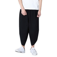 Load image into Gallery viewer, New Wide-Leg Hip Hop Pants Men Pleated Solid Casual Pants Fashion Men Joggers Drawstring Harem Pants  Loose Summer Trousers Men